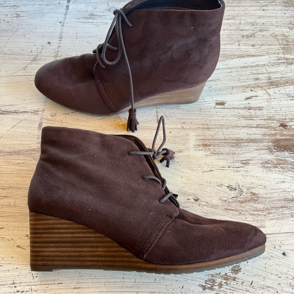 Dr Scholls Dakota Be Energized Foam Technology Size 9 Women’s Laced Boot Wedge - Picture 1 of 9